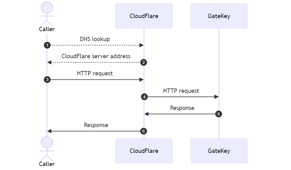 CloudFlare proxy diagram